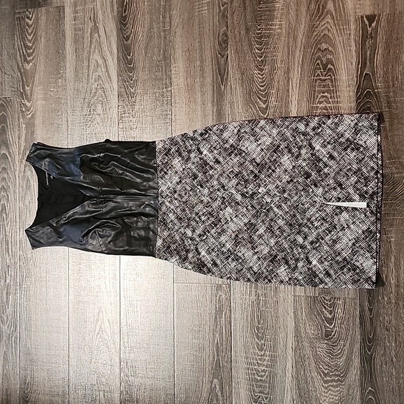 Banana Republic Dresses & Skirts - ❄️ Banana Republic leather top Shift Dress ❄️